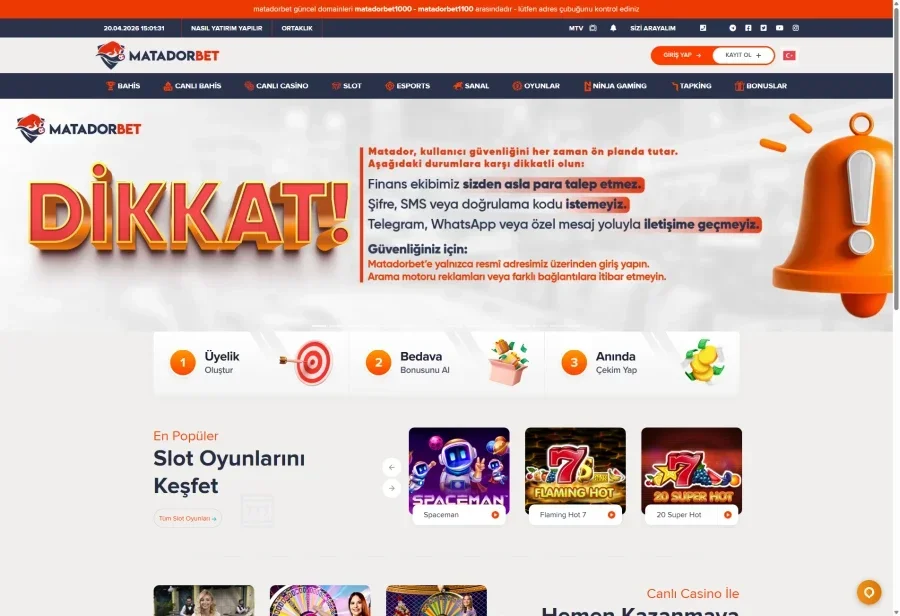 Matadorbet ekran görüntüsü